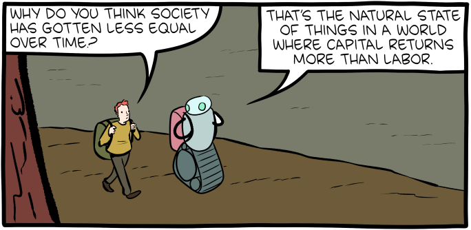 A cropped portion of the SMBC comic 'equal'